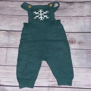 NB Snowflake Overalls. So soft and sweet.